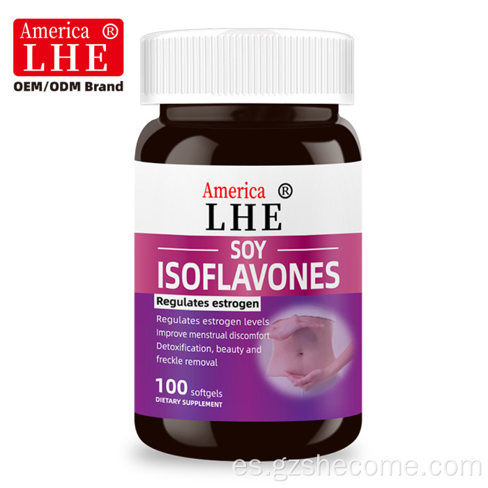 Shecome Cápsulas blandas de isoflavonas de soja Apoyo a la salud de las mujeres